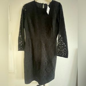 JCrew Black Lace Dress Size 6! New w/tags.